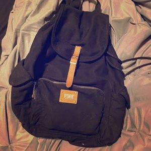 VS Pink Canvas Backpack
